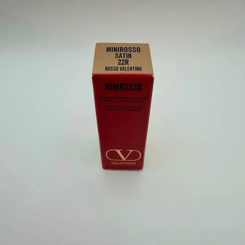 Valentino Minirosso Satin Lipstick 22R Rosso Valentino Mini 2g NIB
